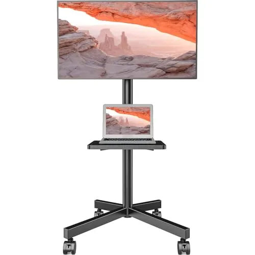Mobile TV Stand with Wheels